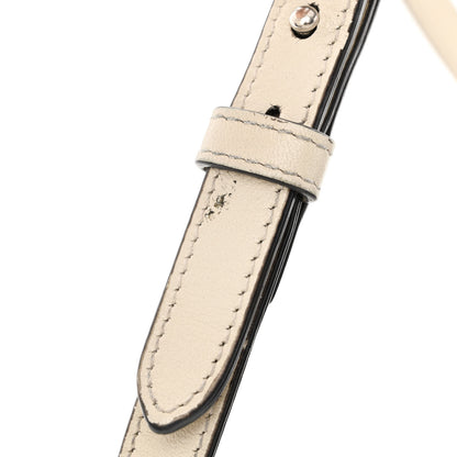 Gucci Vintage Effect Calfskin Matelasse Diagonal Small Torchon GG Marmont Chain Shoulder Bag Blue Agata Mystic White 17 of 17