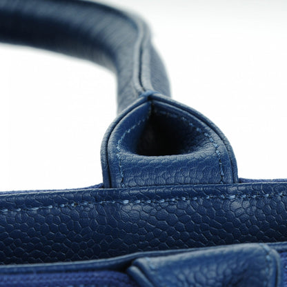 Chanel Canvas Caviar Tassel Tote Dark Blue 12 of 12