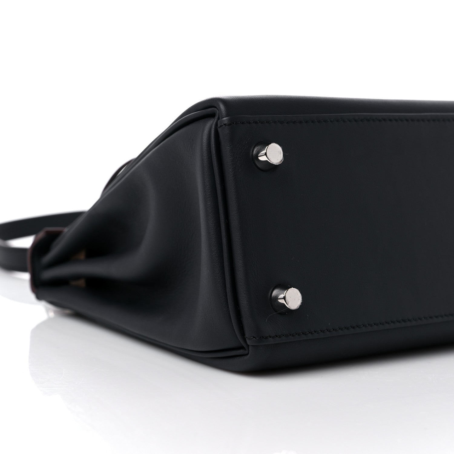 Hermes Swift Colormatic Kelly Retourne 25 Caban Black Chai Gold Etoupe 8 of 12