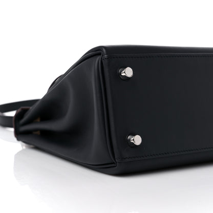 Hermes Swift Colormatic Kelly Retourne 25 Caban Black Chai Gold Etoupe 8 of 12