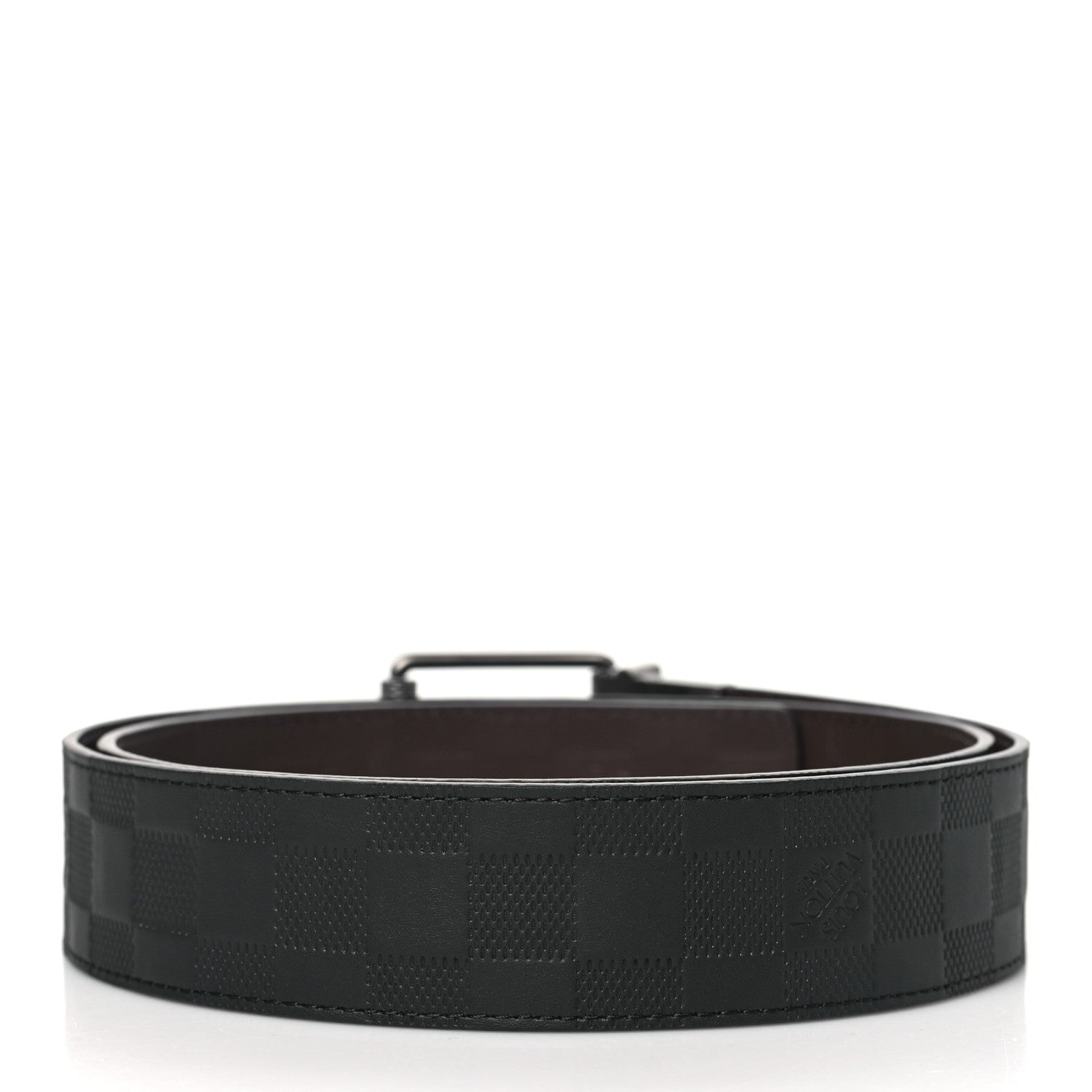 Louis Vuitton Damier Infini 40mm Reversible Belt 100 40 Black Brown 3 of 6