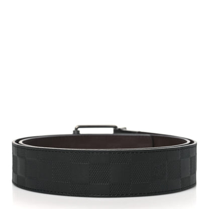 Louis Vuitton Damier Infini 40mm Reversible Belt 100 40 Black Brown 3 of 6