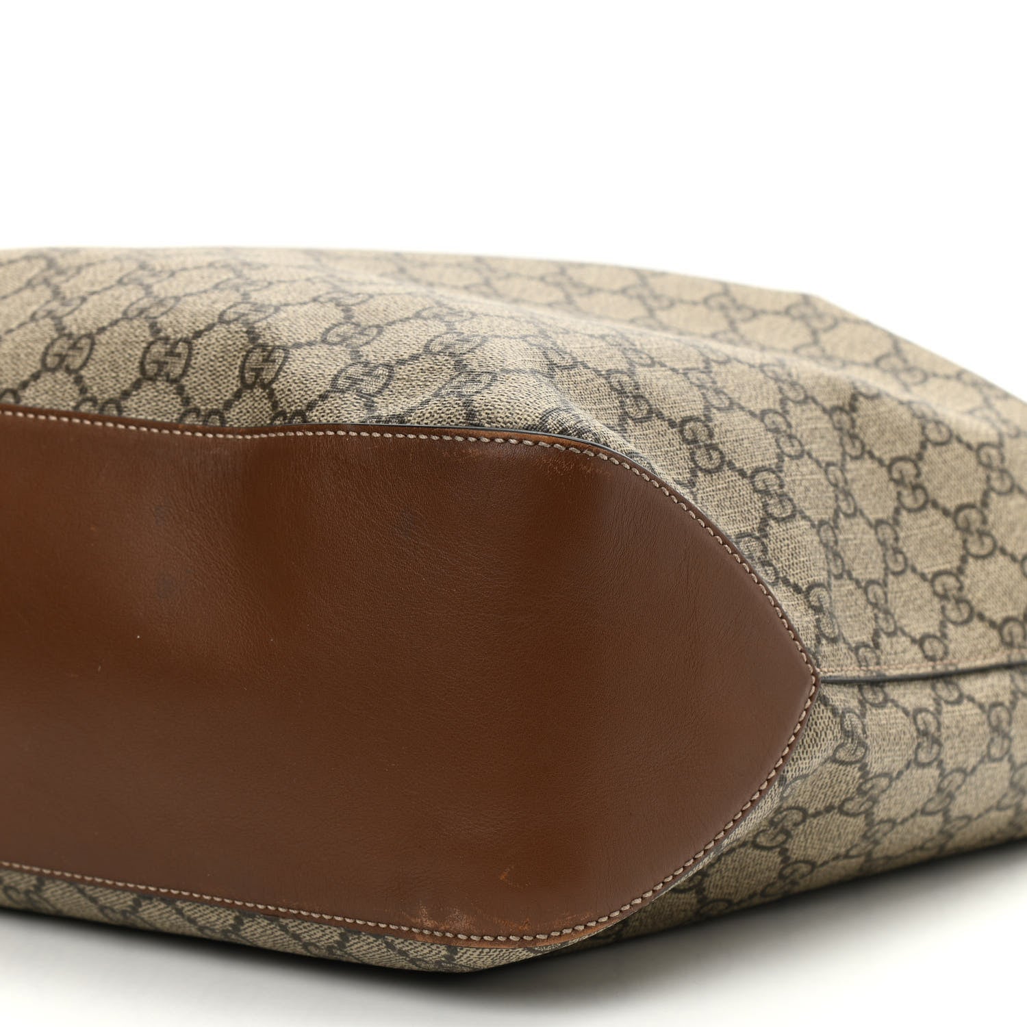 Gucci GG Supreme Monogram Large Linea A Hobo Light Brown 9 of 9