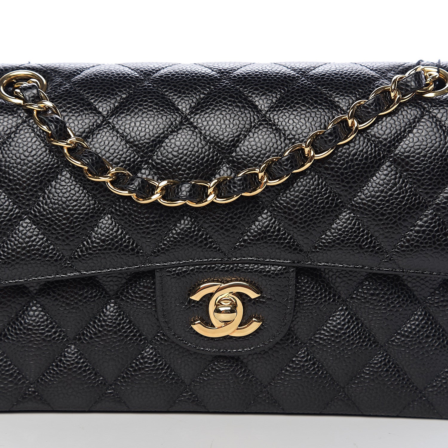 Chanel Caviar Quilted Small Double Flap Black 9 of 10