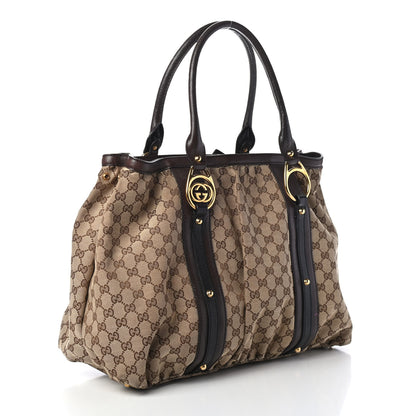 Gucci Monogram Medium Interlocking Icon Tote Dark Brown 2 of 4