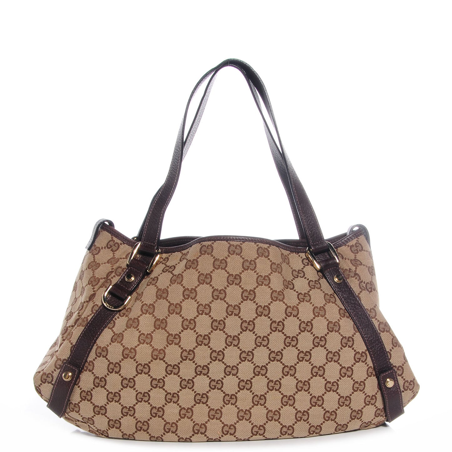 Monogram Medium Abbey Shoulder Bag Brown