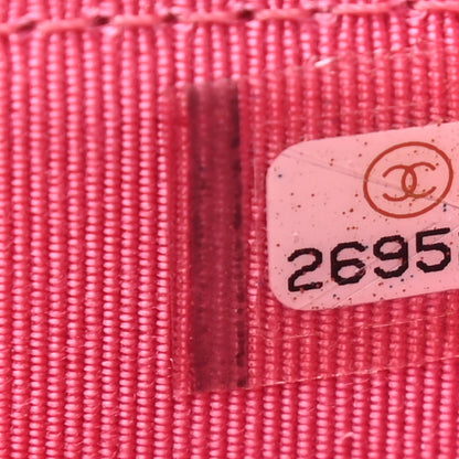 Chanel Caviar Quilted Flap Card Holder Wallet Pink 8 of 9