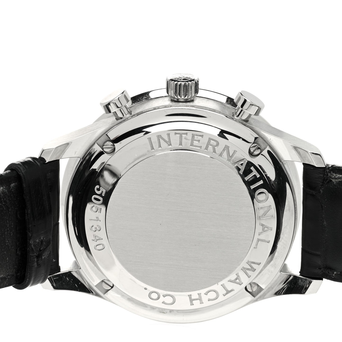 Stainless Steel Alligator 40.9mm Portugieser Chronograph Automatic Watch IW371445