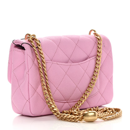 Chanel Caviar Quilted Mini Rectangular Sweetheart Flap Lilac 3 of 11
