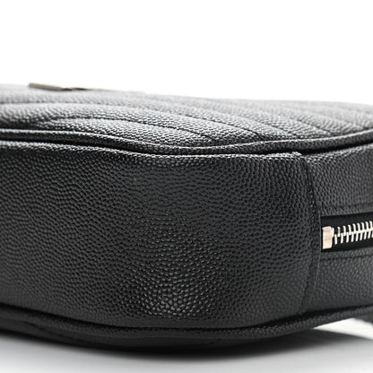 Saint Laurent Grain De Poudre Matelasse Monogram Mini Lou Camera Bag Black 9 of 9