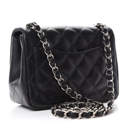 Chanel Lambskin Quilted Mini Square Flap Black 3 of 11