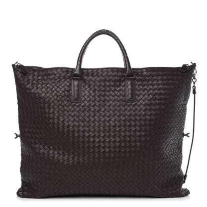 Bottega Veneta Nappa Intrecciato Maxi Convertible Tote Ebano 1 of 10