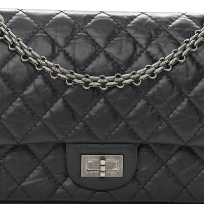 Chanel Aged Calfskin Quilted 2.55 Reissue 225 Flap Black 8 of 12