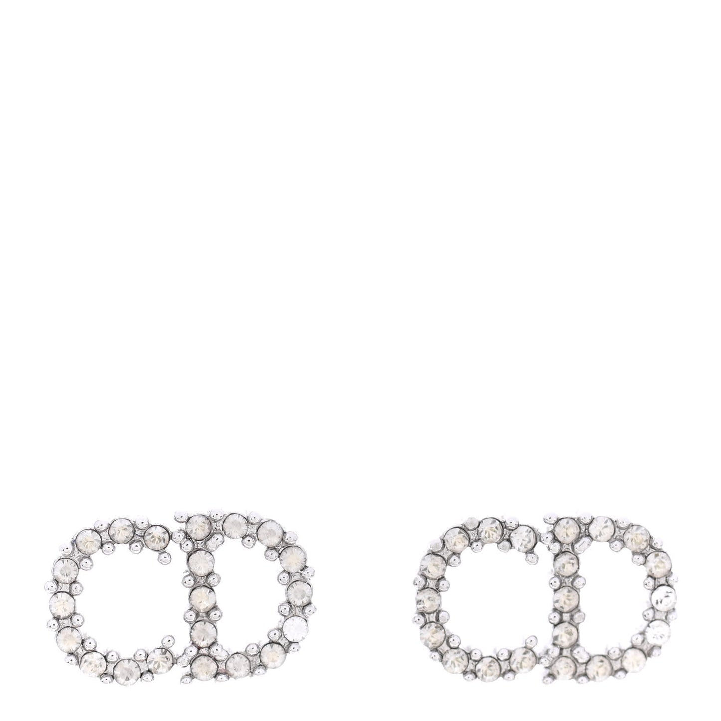 Crystal Clair D Lune Earrings Silver