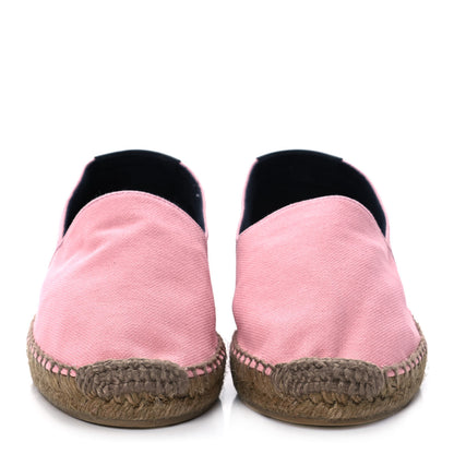 Saint Laurent Canvas Elba Light Logo Embroidered Espadrilles 36 Pink 2 of 11