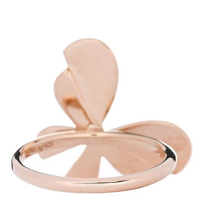 Tiffany 18K Rose Gold Sterling Silver Return to Tiffany Love Bugs Butterfly Ring 52 6 3 of 5