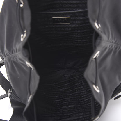 Prada Nylon Vela Saffiano Backpack Black 4 of 8
