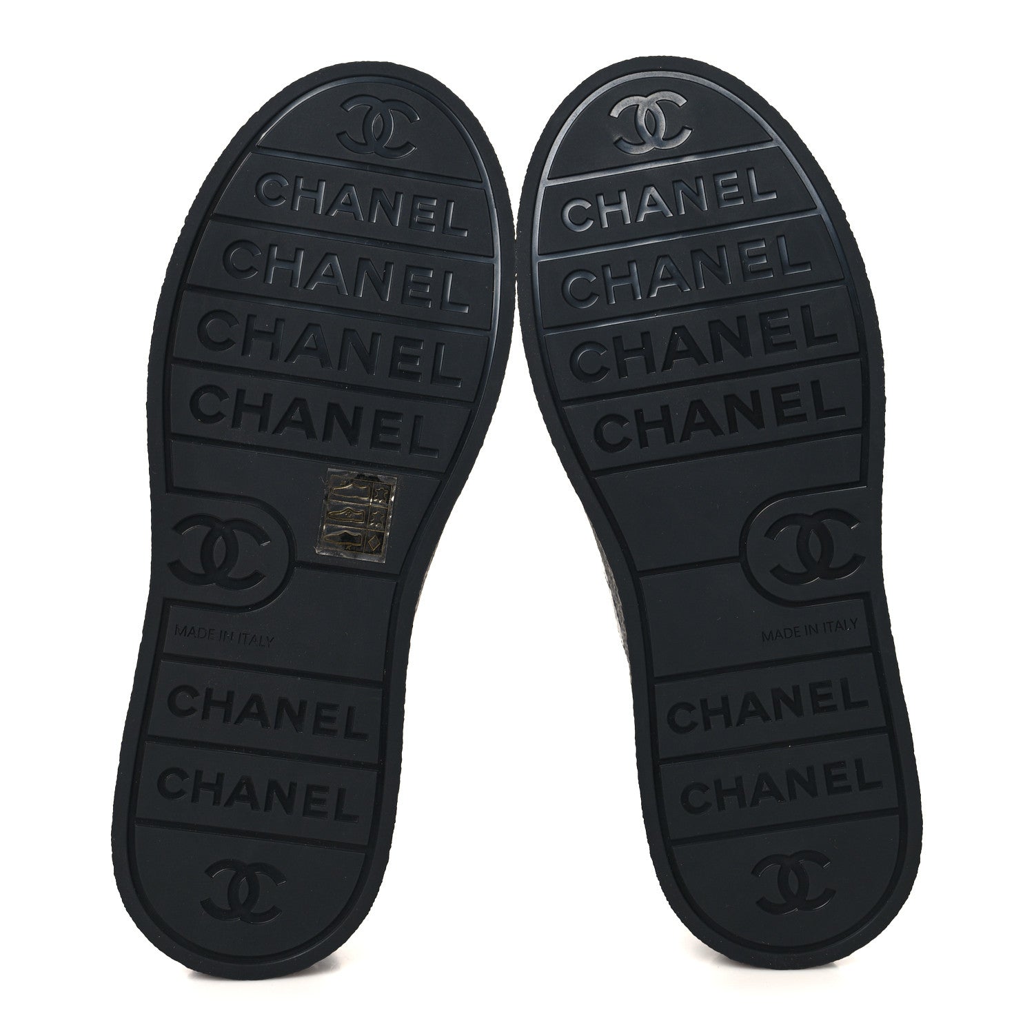 Chanel Crumpled Lambskin Patent Cap Toe CC Stitched High Top