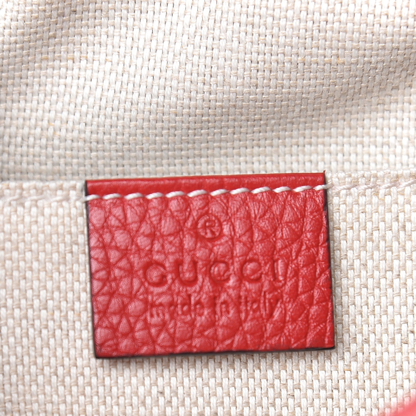 Pebbled Calfskin Small Soho Disco Bag Tabasco Red