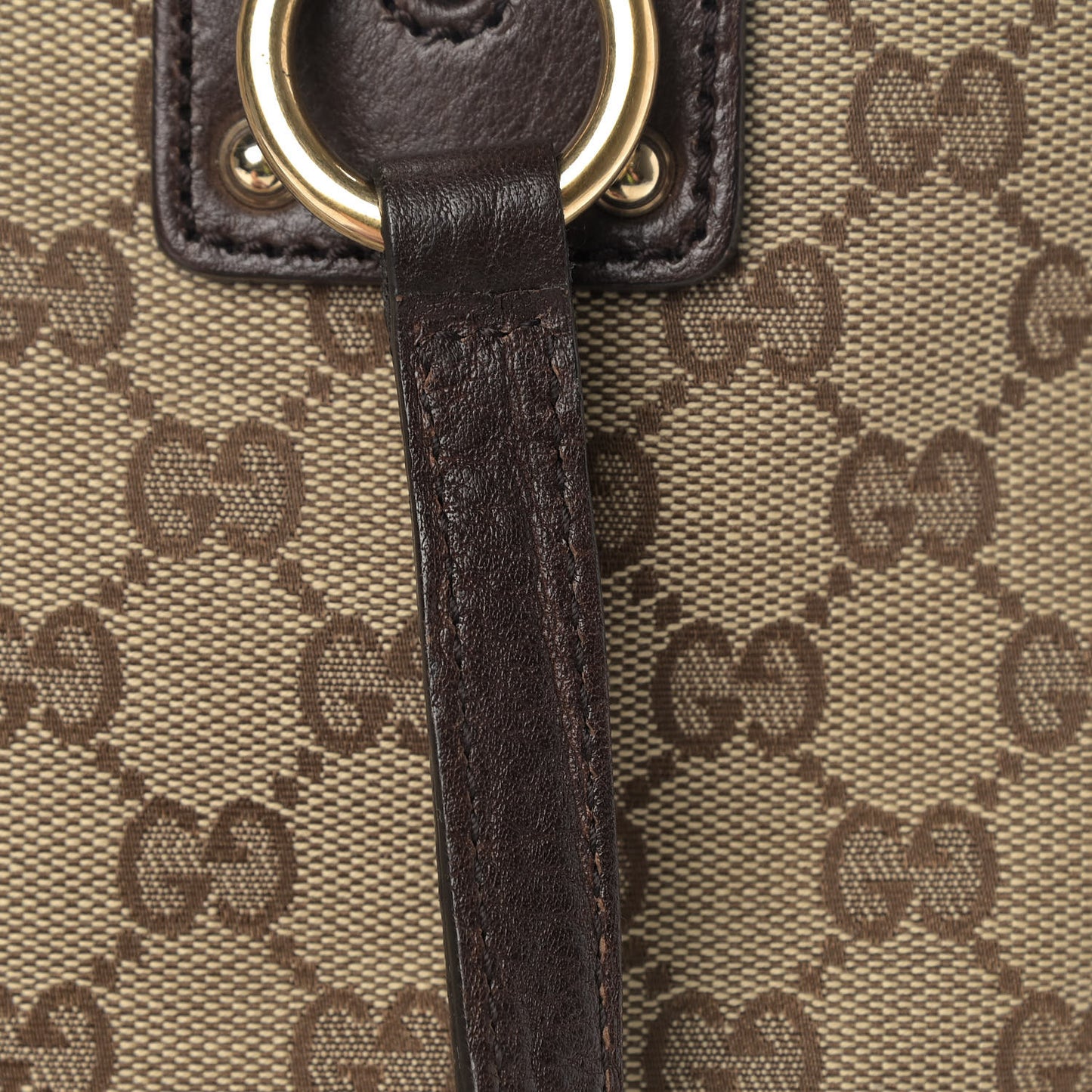 Monogram Medium Top Handle Bag Brown
