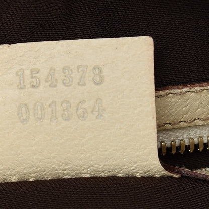 Gucci Monogram Bamboo Horsebit Hobo Off White 7 of 9