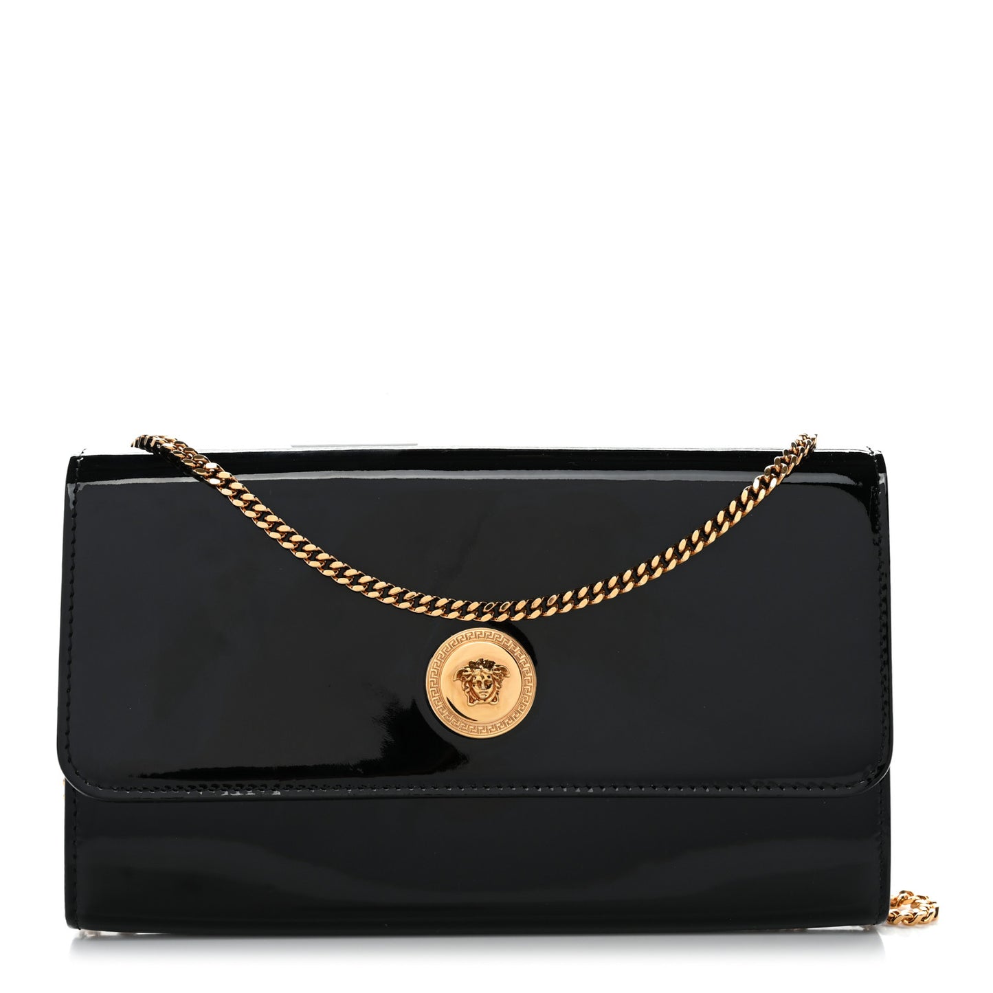 Patent Medusa Clutch With Chain Black