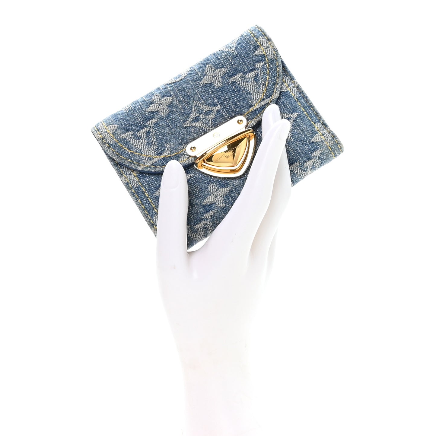 Denim Amelia Compact Wallet Blue