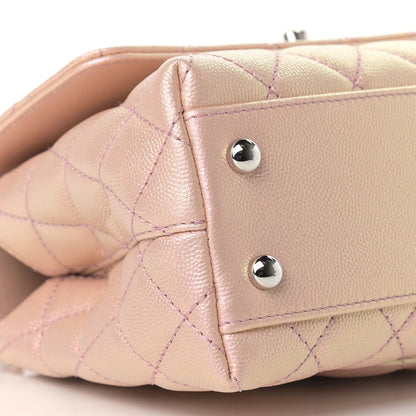 Chanel Iridescent Caviar Quilted Mini Coco Handle Flap Pink 8 of 11