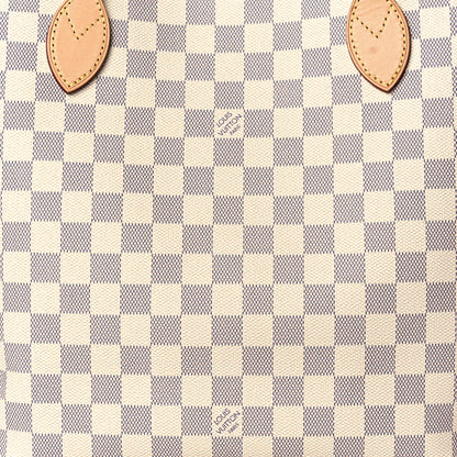 Louis Vuitton Damier Azur Neo Neverfull MM Rose Ballerine 8 of 10