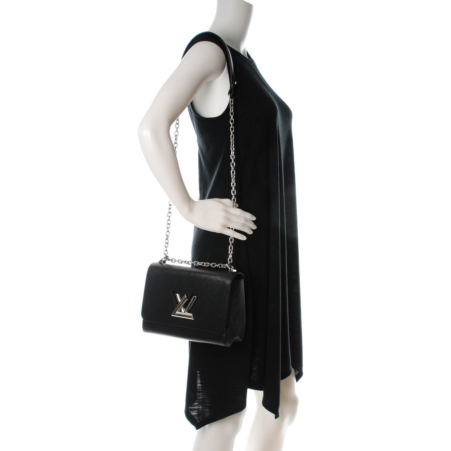 Epi Twist Shoulder Bag MM Black