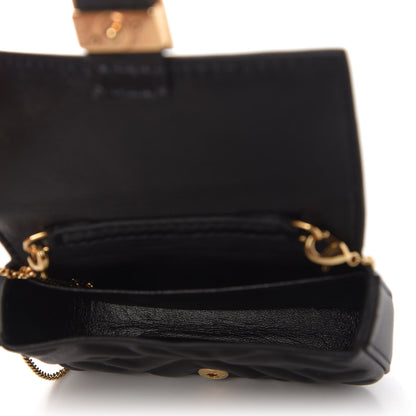 Fendi Nappa Matisse FF Embossed Nano Baguette Charm Black 5 of 9