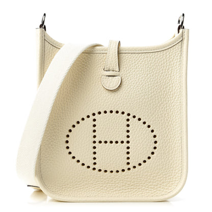 Hermes Taurillon Clemence Amazone Evelyne TPM Nata Craie 1 of 10