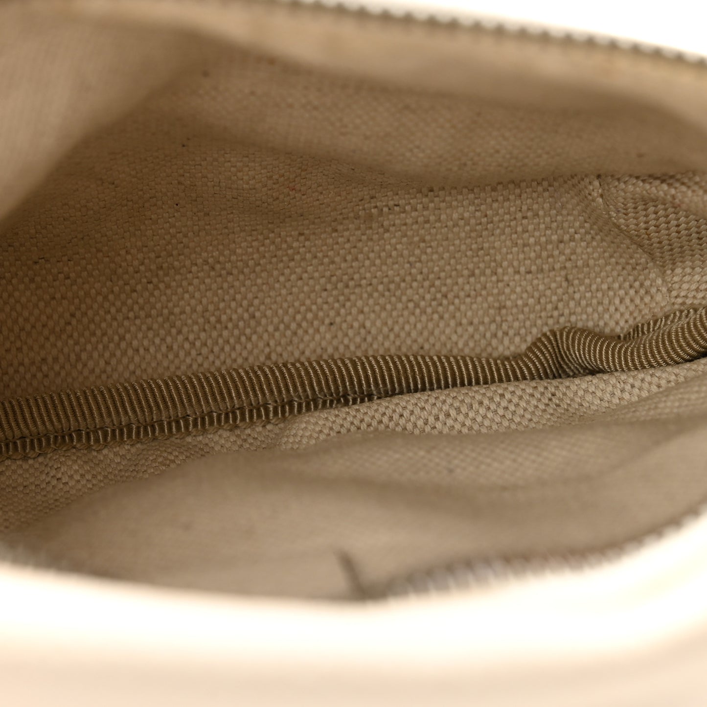 Grained Calfskin Small Logo Belt Bag White