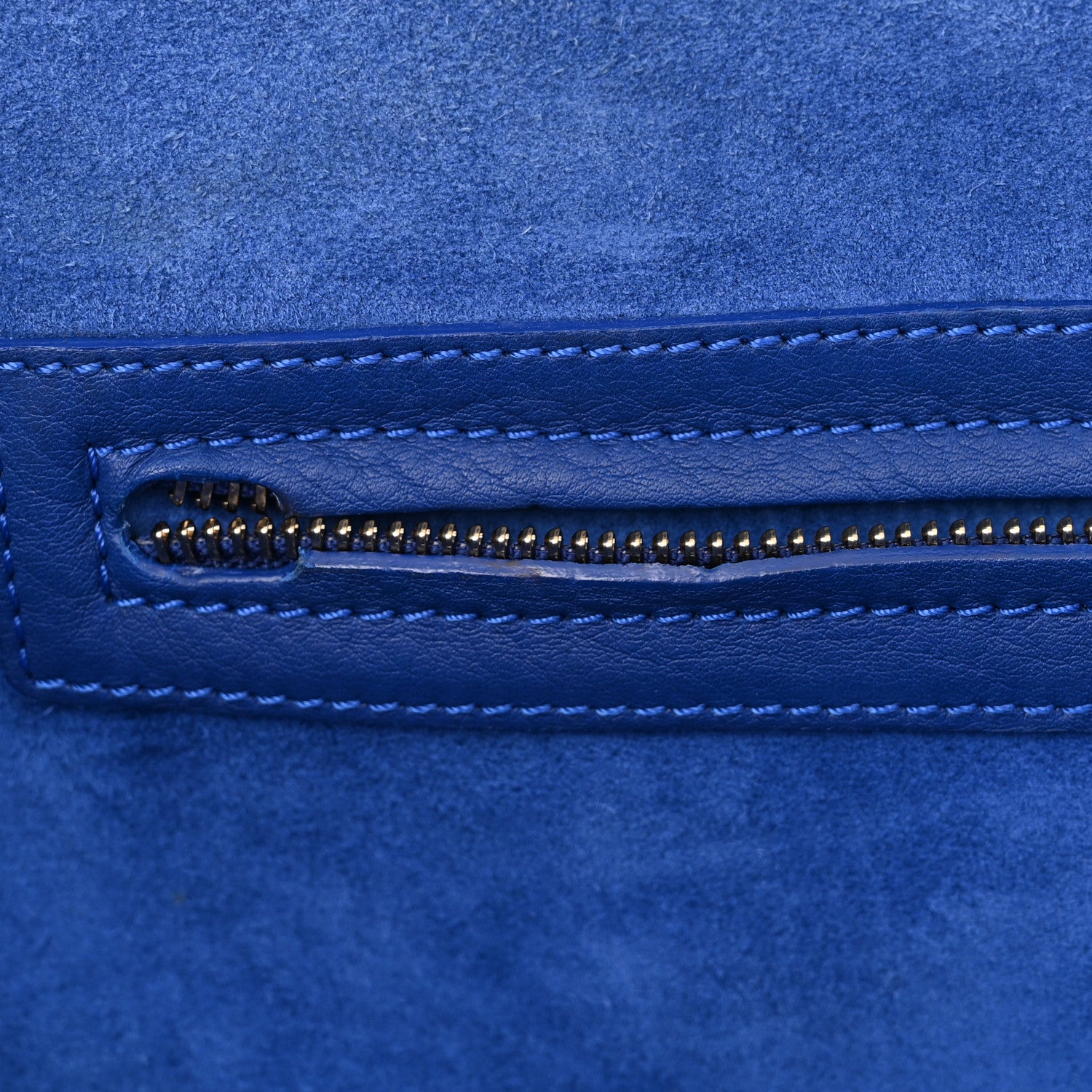 Celine Supple Calfskin Medium Phantom Luggage Royal Blue 12 of 18