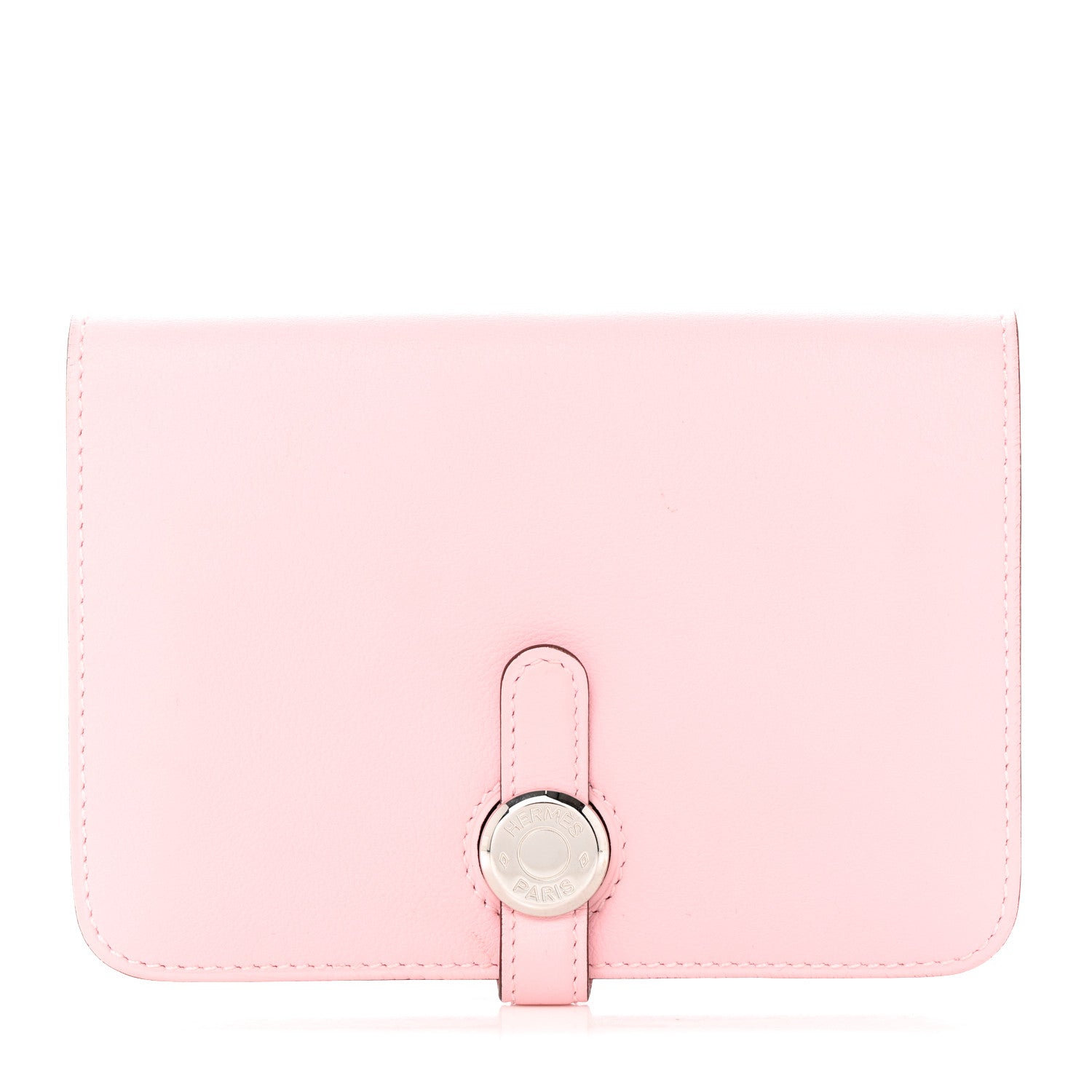 Hermes Evercolor Dogon Compact Wallet Rose Sakura 1 of 8