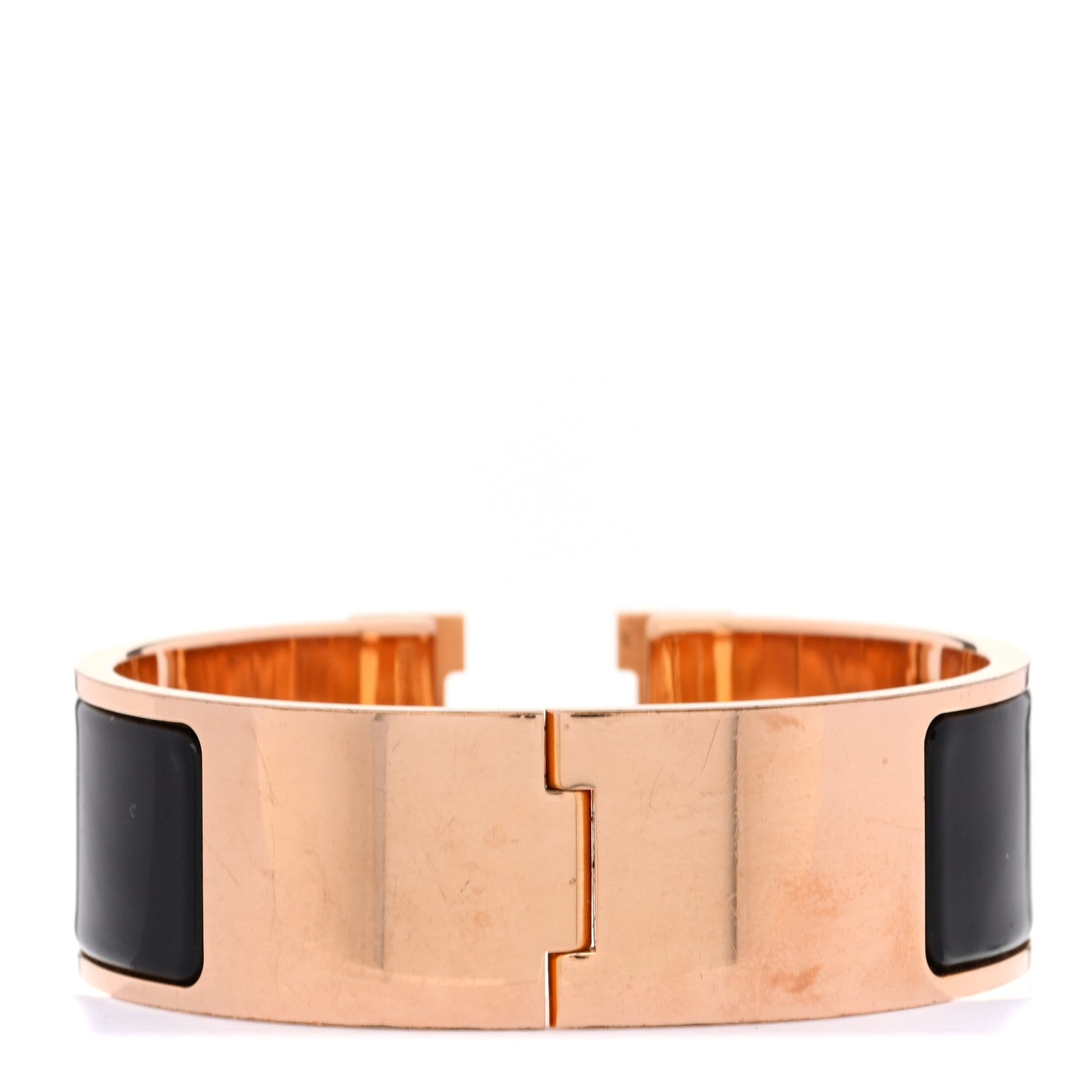 Hermes Enamel Wide Clic Clac H Bracelet PM Black 3 of 6