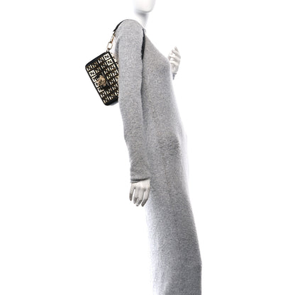 Fendi X VERSACE Calfskin Fendace FF Baguette Black 2 of 10