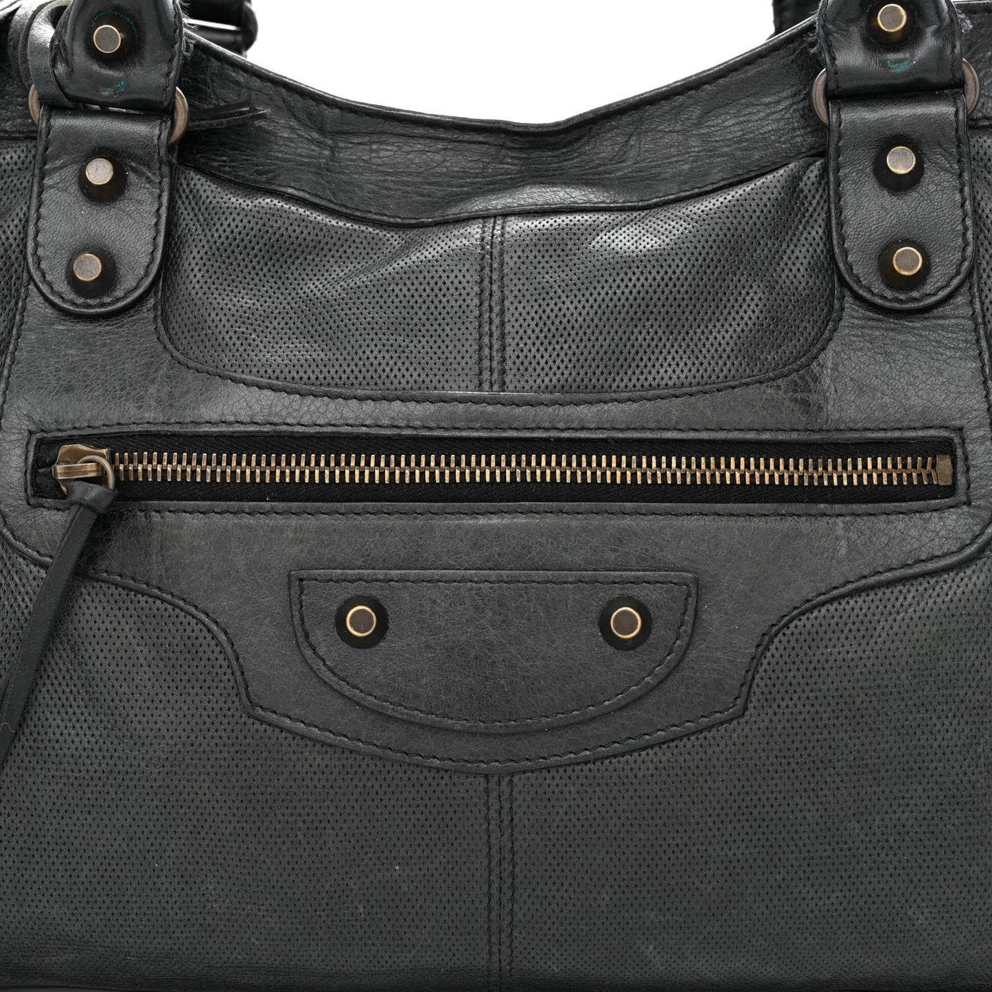 Agneau Perforated Classic Hardware City Black