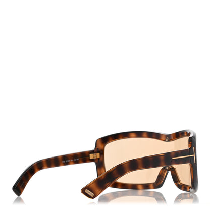 Tom Ford Olga Square Shield Sunglasses TF305 Tortoise 4 of 9