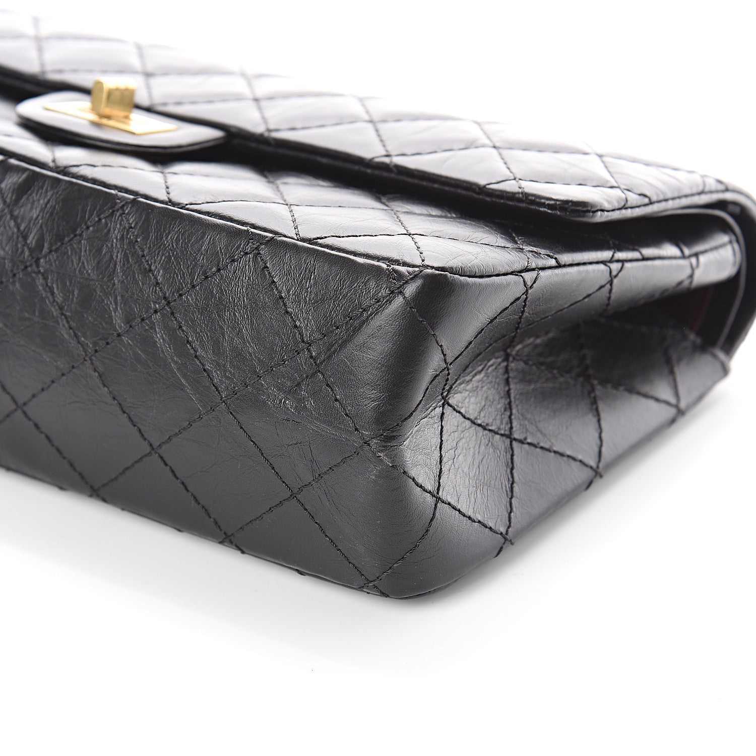 Chanel Aged Calfskin Quilted 2.55 Reissue 226 Flap Black 9 of 9