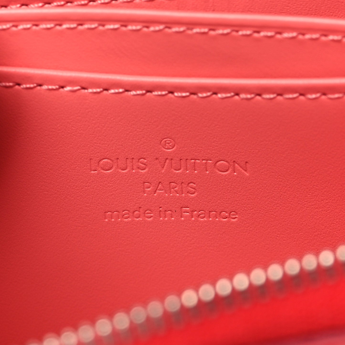 LOUIS VUITTON Vernis Rayures Zippy Coin Purse Poppy