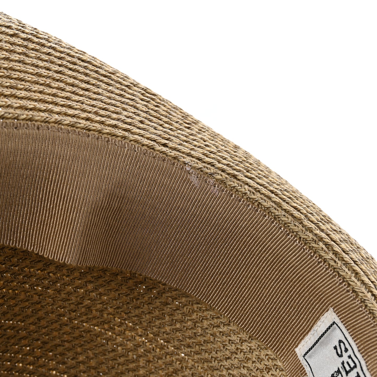 Straw Grosgrain Hat 58