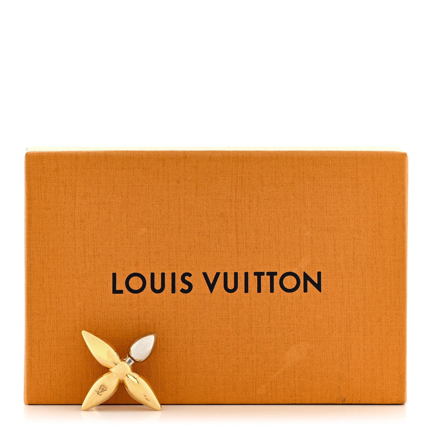 Louis Vuitton Monogram Metal Louisette Hair Clip Gold 5 of 5