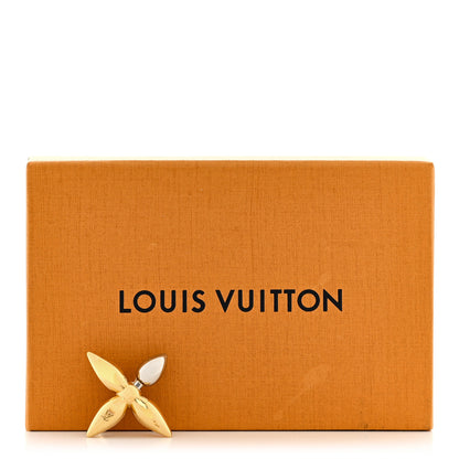 Louis Vuitton Monogram Metal Louisette Hair Clip Gold 5 of 5