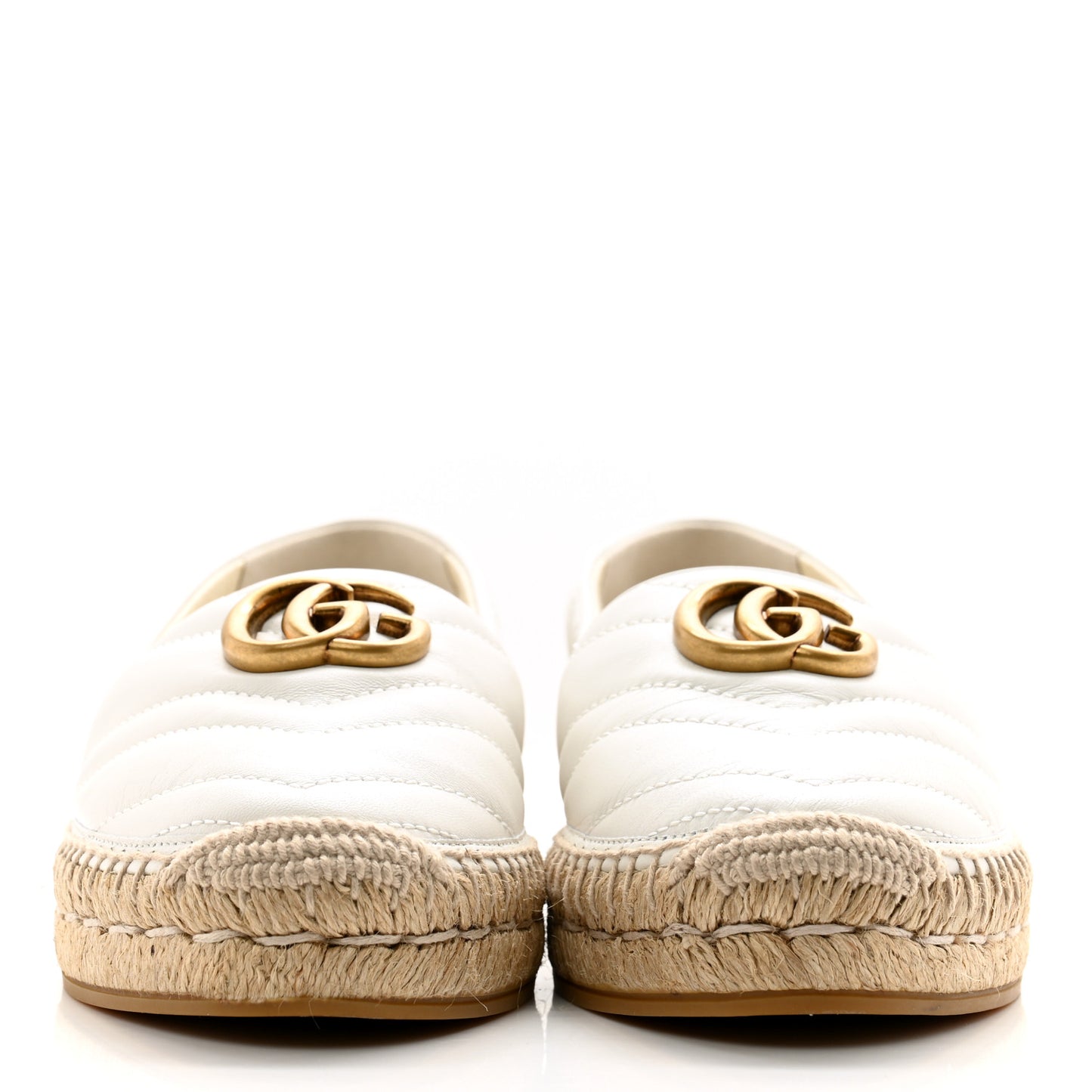 Nappa Matelasse GG Marmont Espadrilles 37 Great White