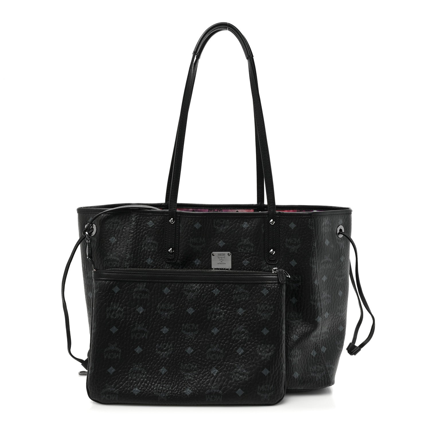 MCM Metallic Galaxy Visetos Medium Project Reversible Shopper Tote Black Multicolor 3 of 23