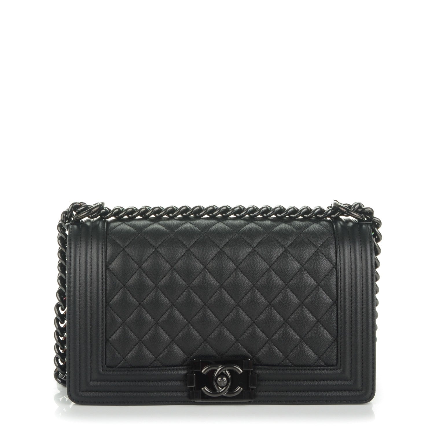 Chanel Caviar Quilted Medium Boy Flap So Black 1 of 7