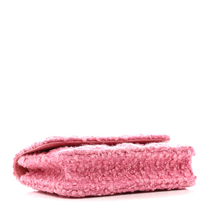 Chanel Tweed Quilted Flap Chain Waist Bag Pink 4 of 11