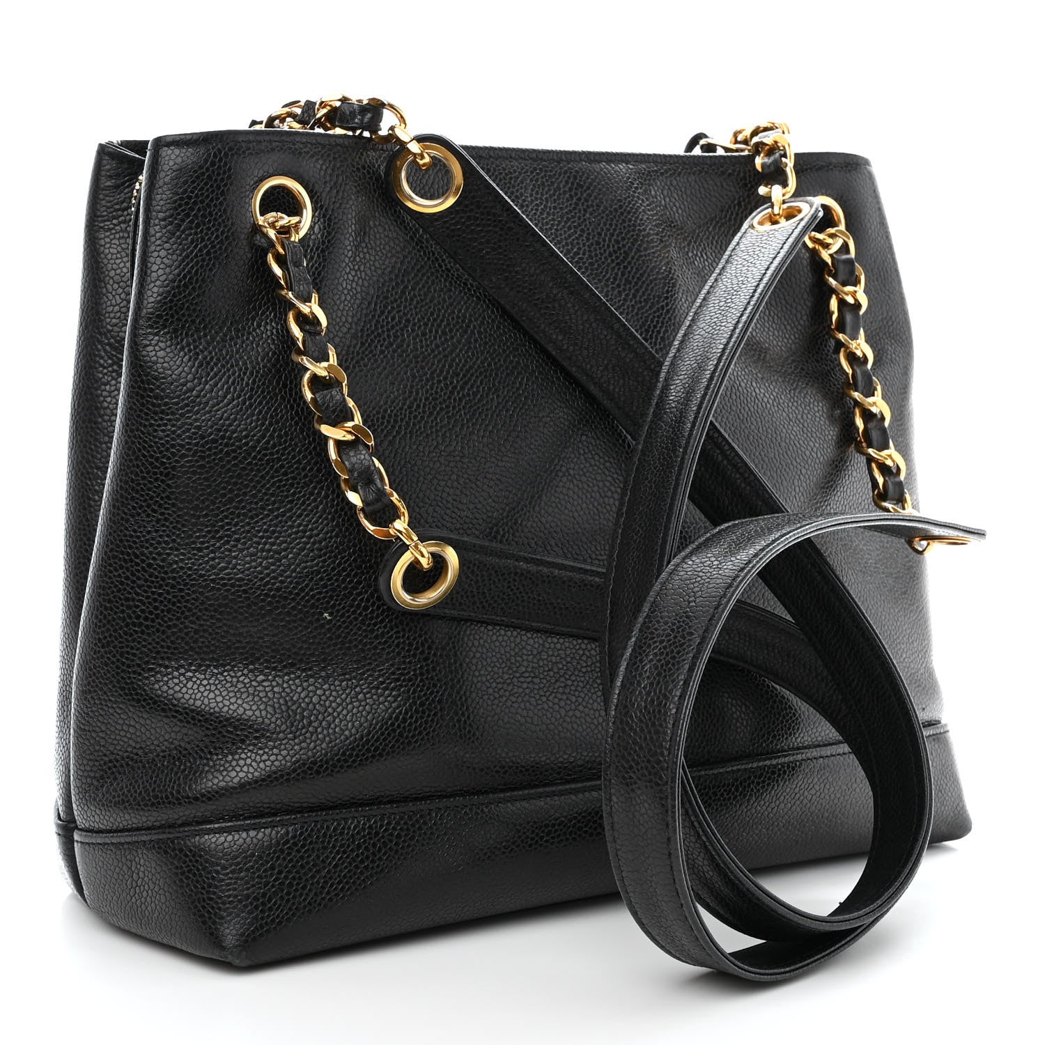Chanel Caviar Large CC Shoulder Bag Black 5 of 17