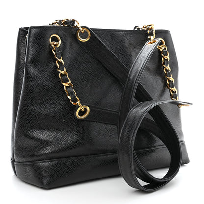 Chanel Caviar Large CC Shoulder Bag Black 5 of 17